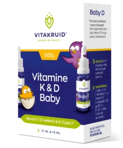 Vitakruid Vitamine K en D Baby Druppels (2 x 10 ml)