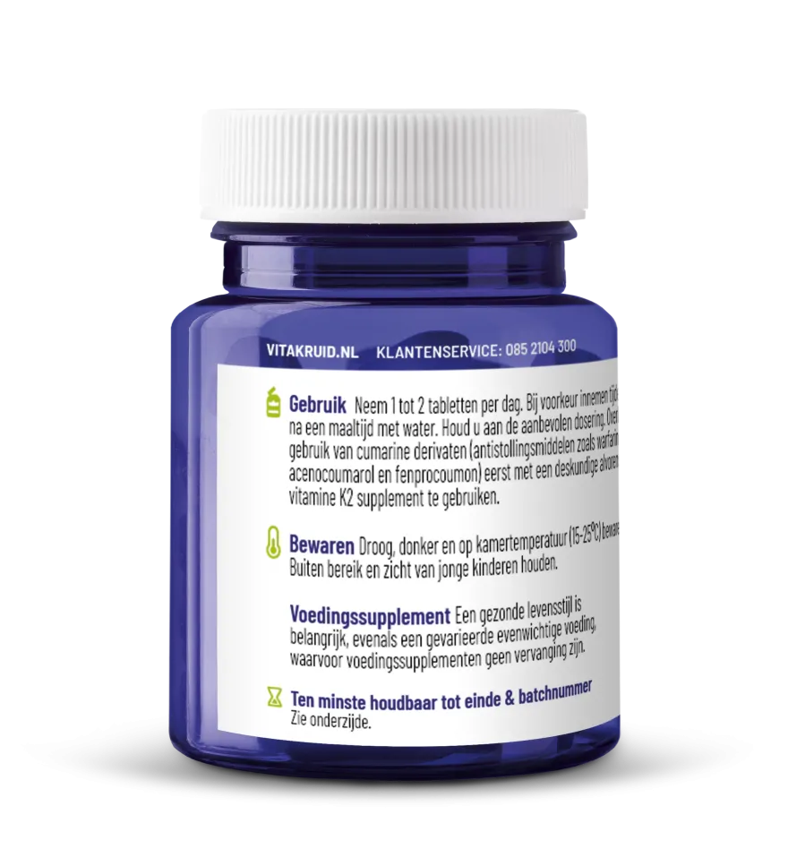 Vitakruid Vitamine K2 100 mcg K2Vital® Delta (60 tabletten)