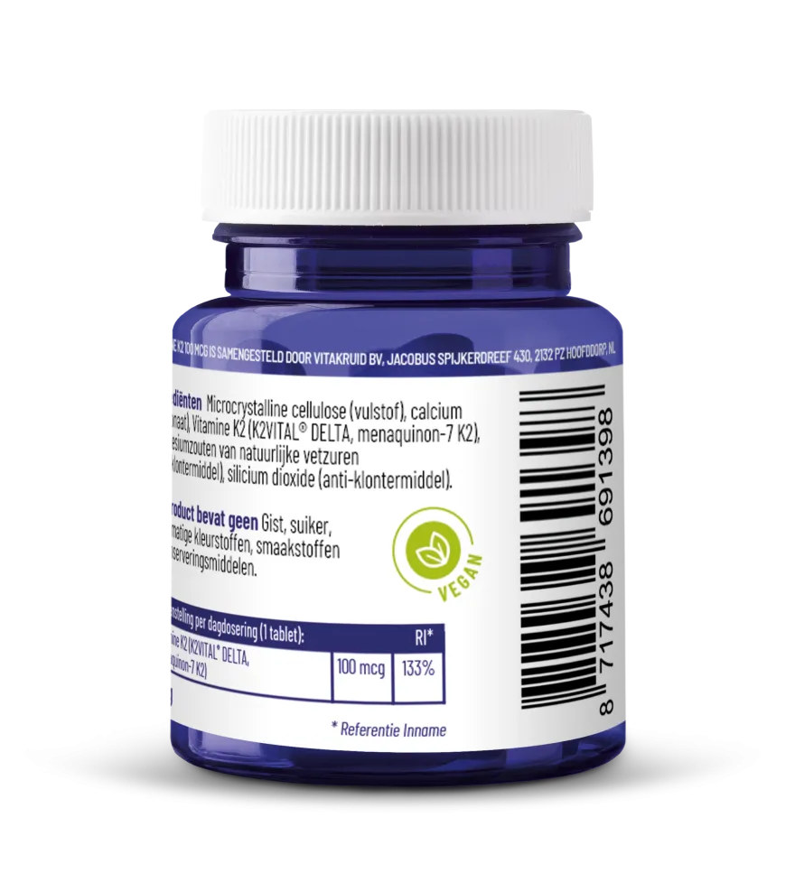 Vitakruid Vitamine K2 100 mcg K2Vital® Delta (60 tabletten)