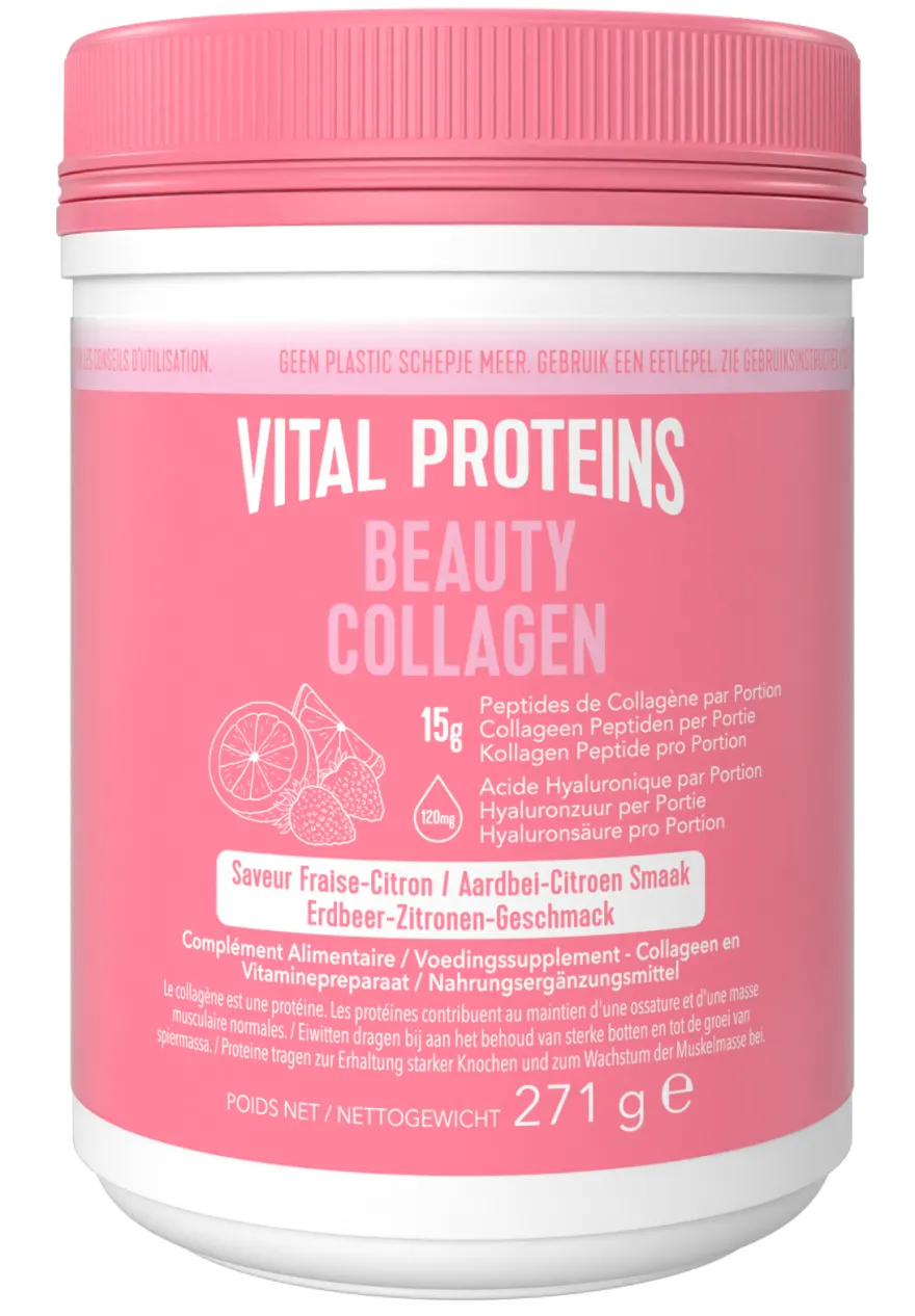 Vital Proteins Beauty Collageen – Aardbei Citroen (271 gr)