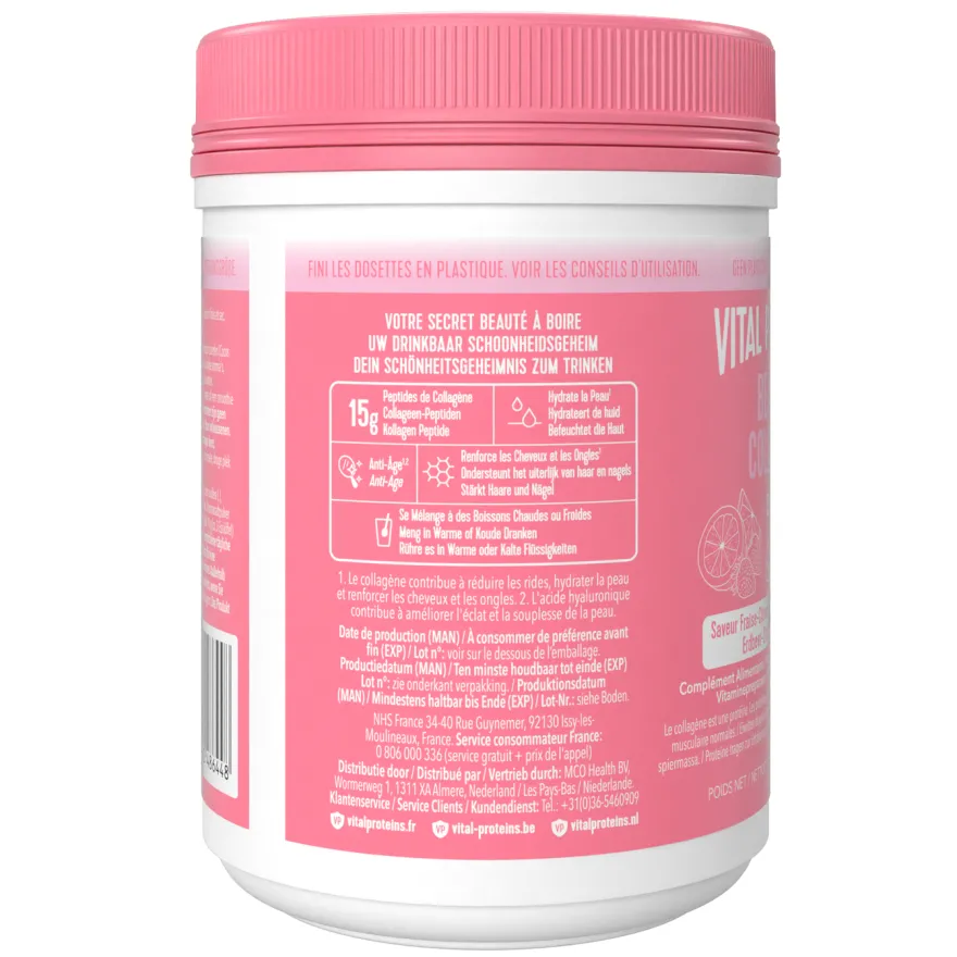 Vital Proteins Beauty Collageen – Aardbei Citroen (271 gr)