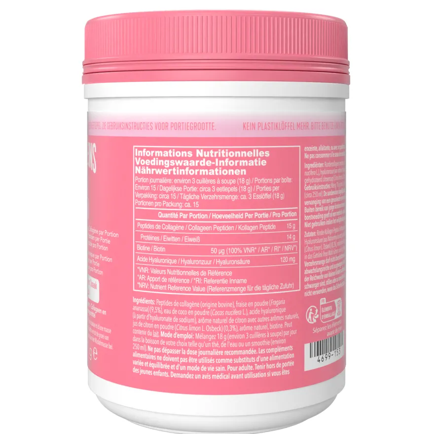 Vital Proteins Beauty Collageen – Aardbei Citroen (271 gr)