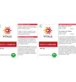 Vitals Acetyl-L-carnitine 500 mg (60 capsules)