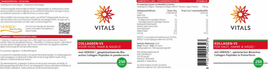 Vitals Collageen-Vs (250 gr)