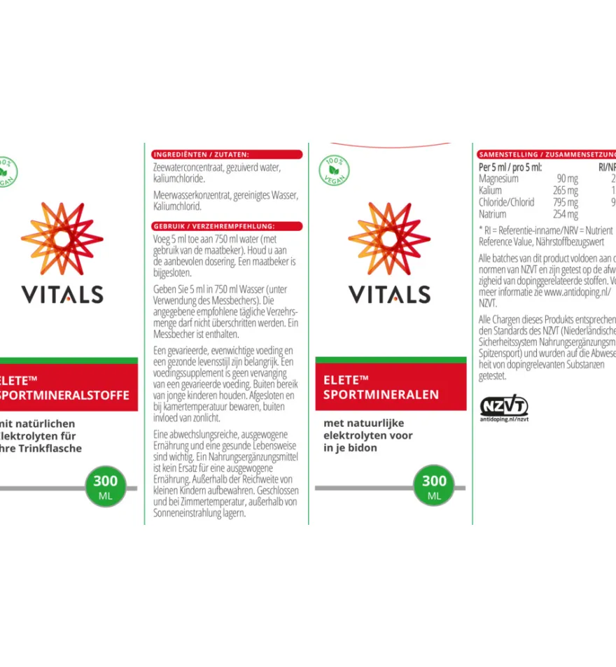 Vitals Elete sportmineralen (300 ml)