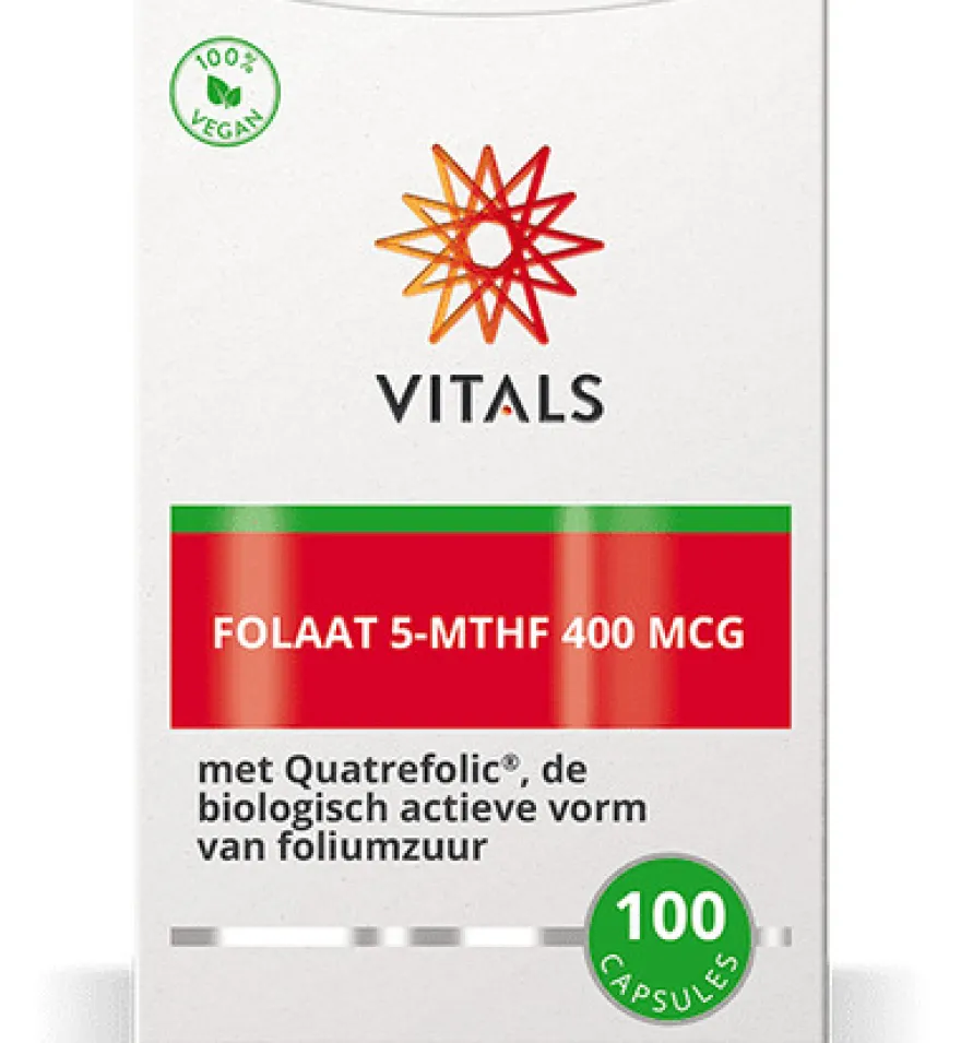 Vitals Folaat 5-MTHF 400 mcg (100 capsules)