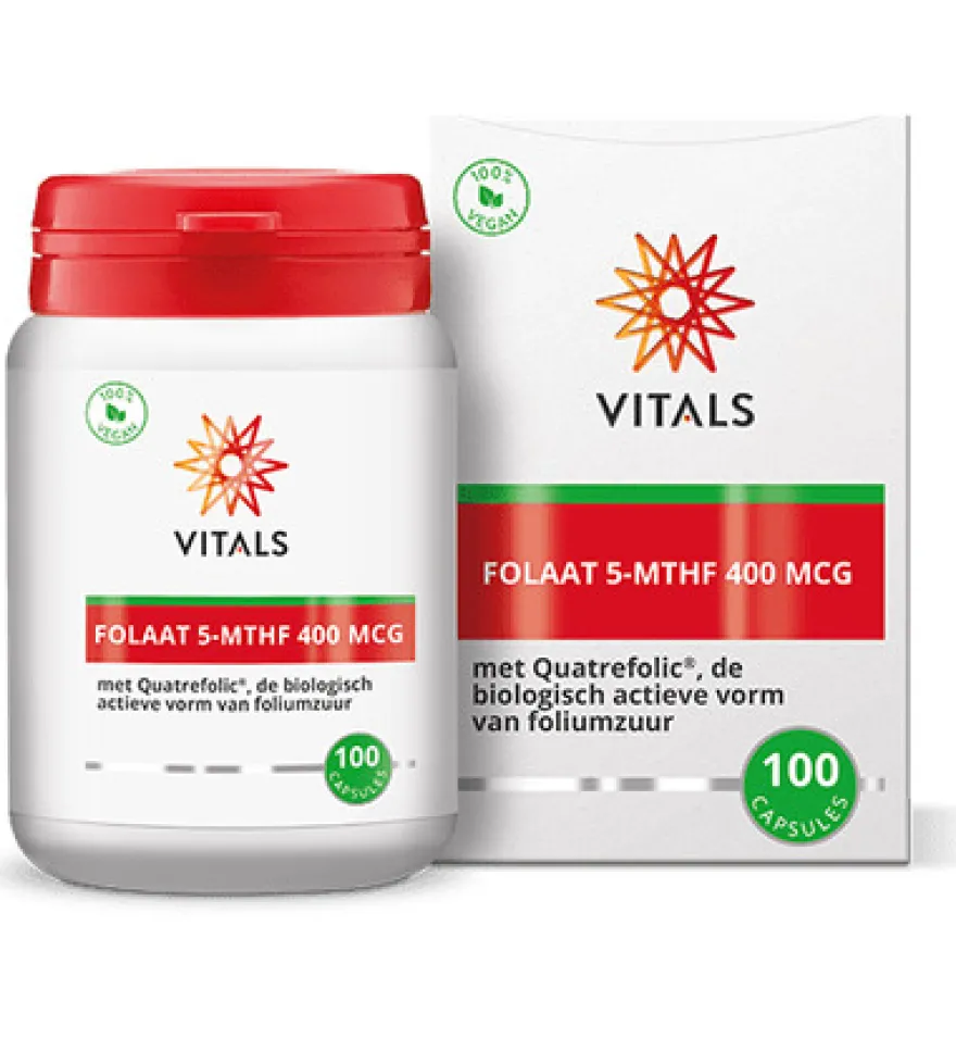 Vitals Folaat 5-MTHF 400 mcg (100 capsules)
