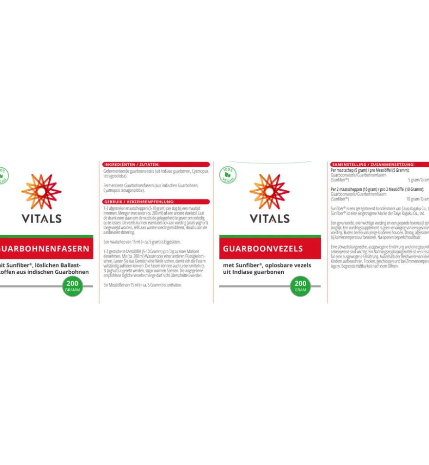 Vitals Guarboonvezels (200 gr)