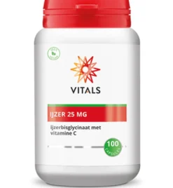 Vitals IJzer 25 mg met Vitamine C (100 capsules)