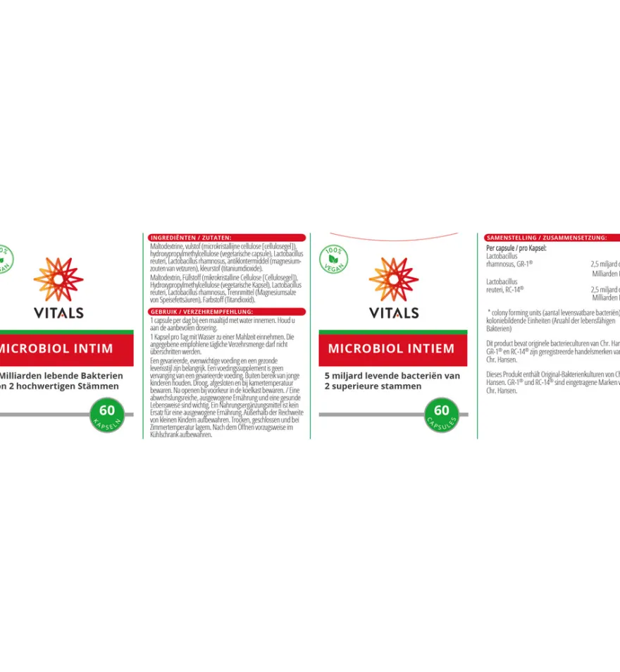Vitals Microbiol intiem (60 vega capsules)