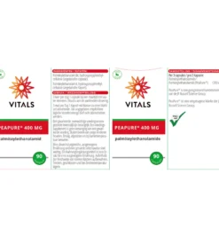 Vitals Peapure 400 mg Palmitoylethanolamide (90 vega capsules)