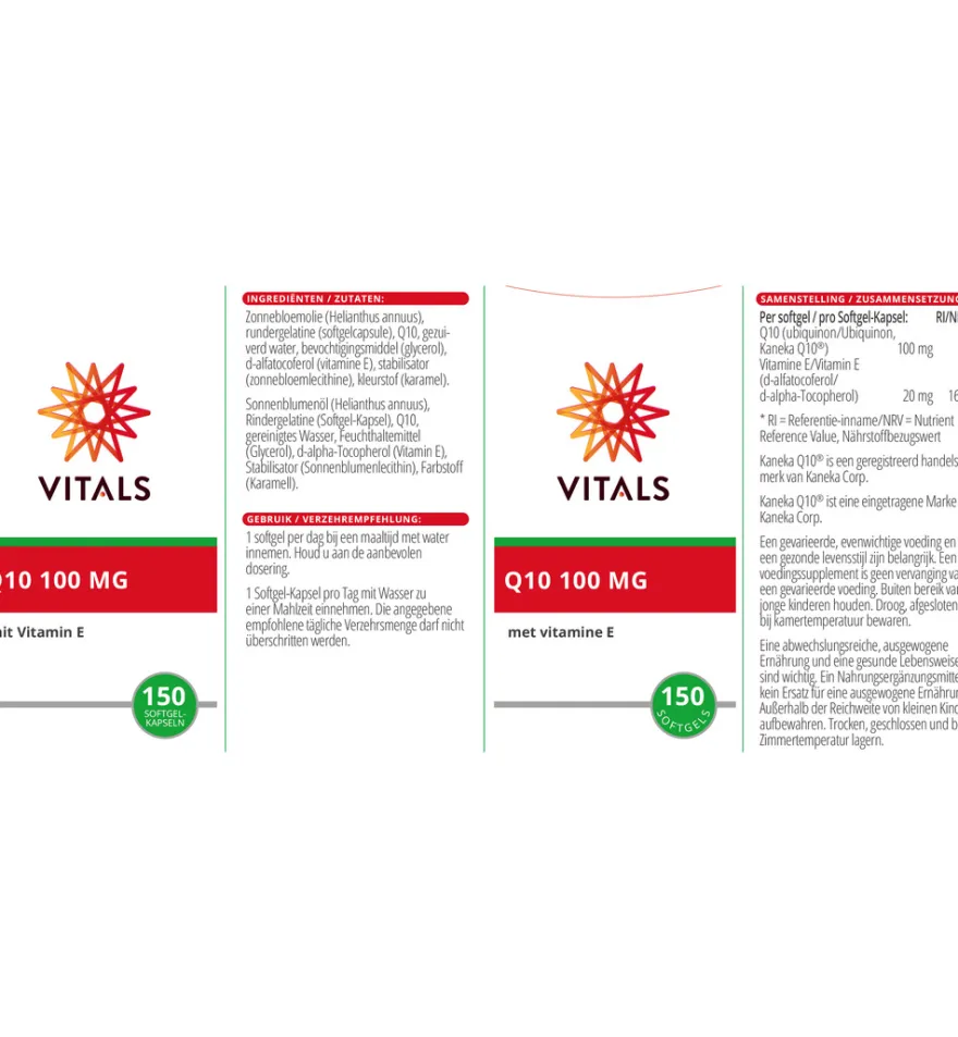 Vitals Q10 100mg (150 capsules)