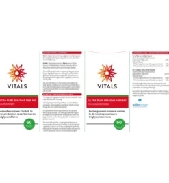 Vitals Ultra Pure EPA/DHA 1000 mg (60 softgels)