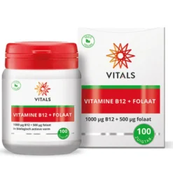 Vitals Vitamine B12 1000 mcg folaat 500 mcg (100 zuigtabletten)