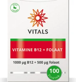 Vitals Vitamine B12 1000 mcg folaat 500 mcg (100 zuigtabletten)
