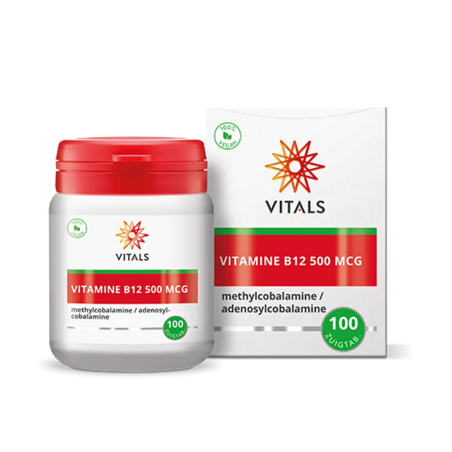 Vitals Vitamine B12 500 mcg (100 zuigtabletten)