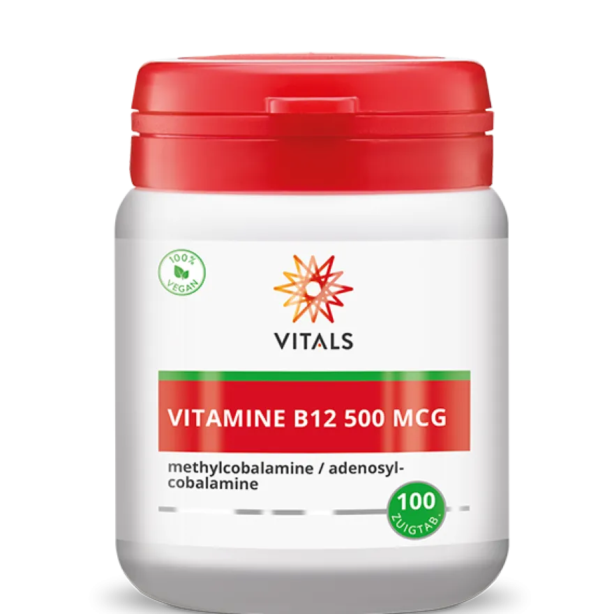 Vitals Vitamine B12 500 mcg (100 zuigtabletten)