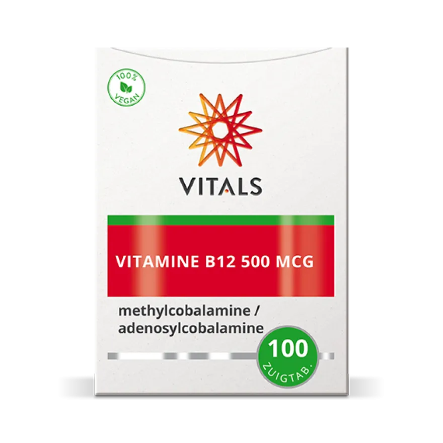 Vitals Vitamine B12 500 mcg (100 zuigtabletten)