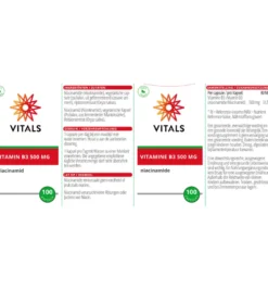 Vitals Vitamine B3 500mg (100 capsules)