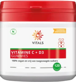 Vitals Vitamine C + D3 Gummies (120 gummies)