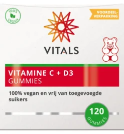 Vitals Vitamine C + D3 Gummies (120 gummies)