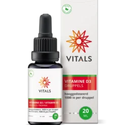 Vitals Vitamine D3 Druppels 1000 IE (20 ml)