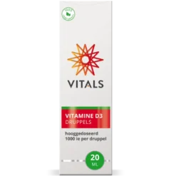Vitals Vitamine D3 Druppels 1000 IE (20 ml)