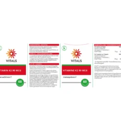 Vitals Vitamine K2 90 mcg (60 vega capsules)