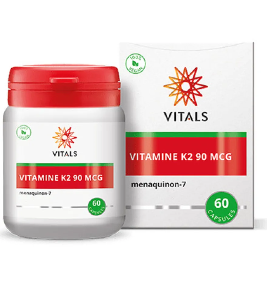Vitals Vitamine K2 90 mcg (60 vega capsules)
