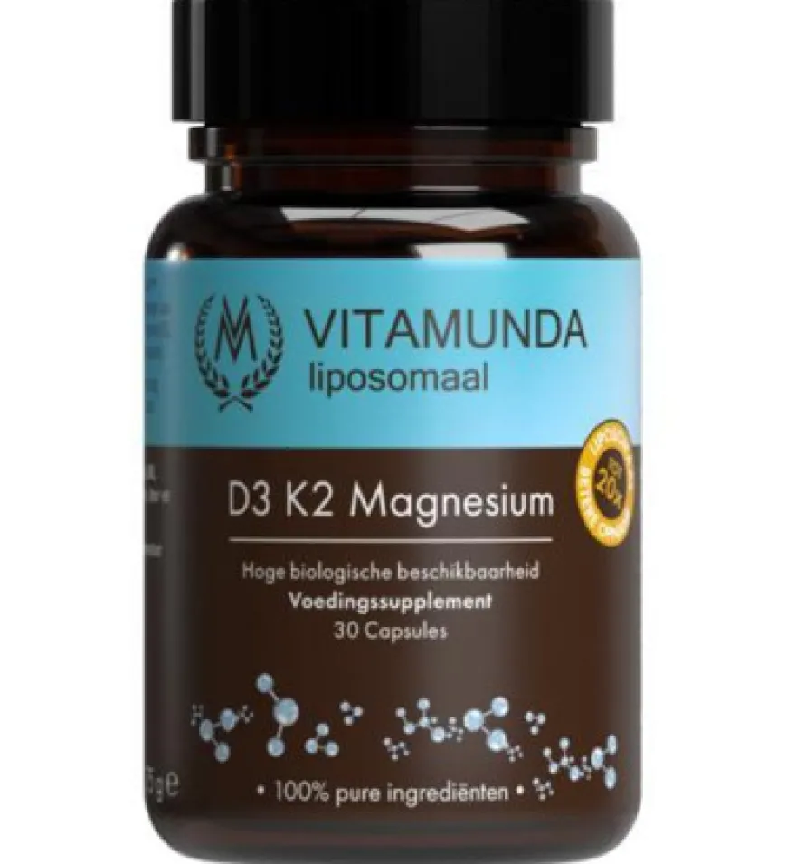 Vitamunda Liposomale Magnesium D3 K2 Vegan (30 capsules)