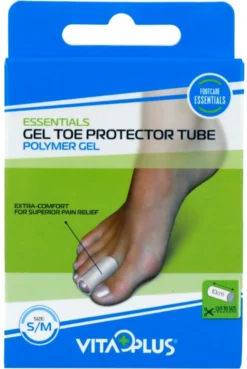 Vitaplus Essentials Gel Toe Protector Tube Maat S/m (1 stuk)