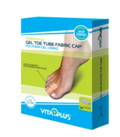 Vitaplus Essentials Gel Toe Tube Fabric Cap Maat M/l (1 stuk)