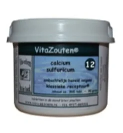 VitaZouten Calcium sulfuricum VitaZout Nr. 12 (360 tabletten)