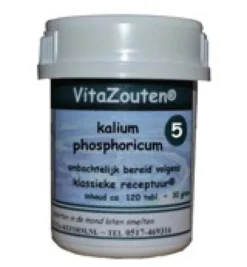 VitaZouten Kalium phosphoricum VitaZout Nr. 05 (120 tabletten)