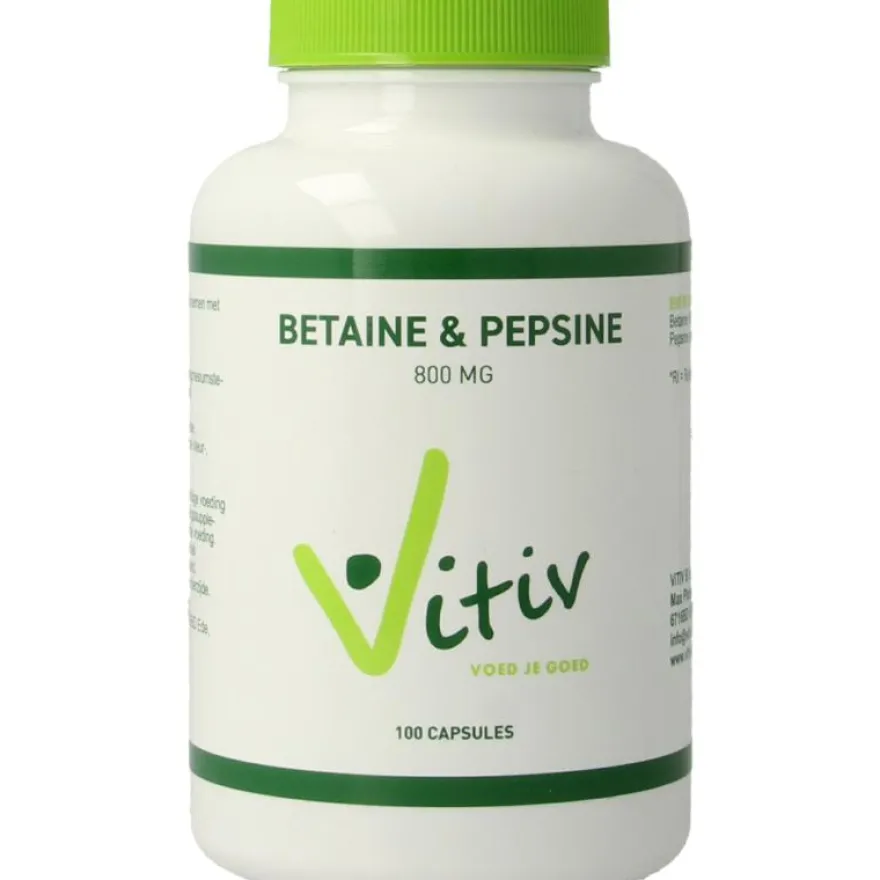 Vitiv Betaine Hcl & Pepsine (100 capsules)