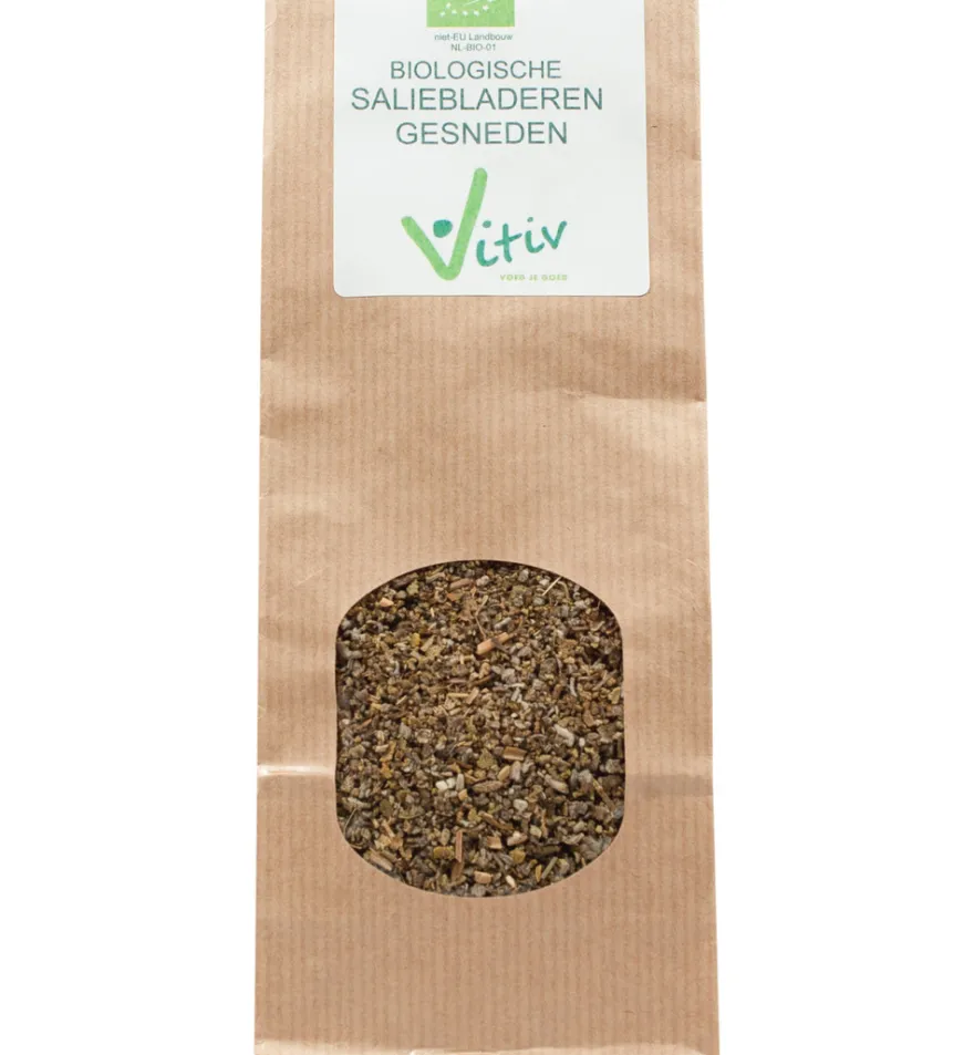 Vitiv Salieblad Gesneden Bio (25 gr)