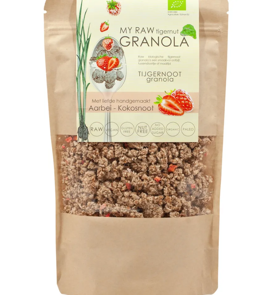 Vitiv Tijgernootgranola Aardbei/Kokosnoot Bio (230 gr)