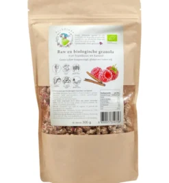 Vitiv Tijgernootgranola Framboos Kaneel Bio (300 gr)