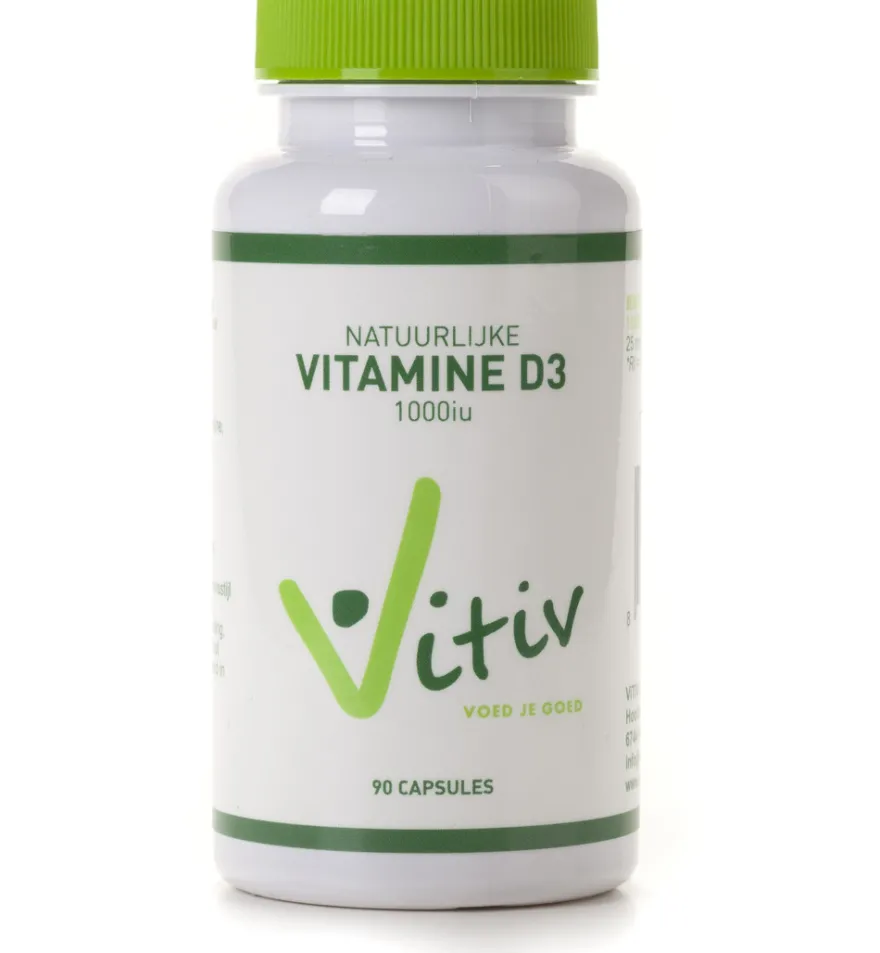 Vitiv Vitamine D3 1000Iu (90 capsules)