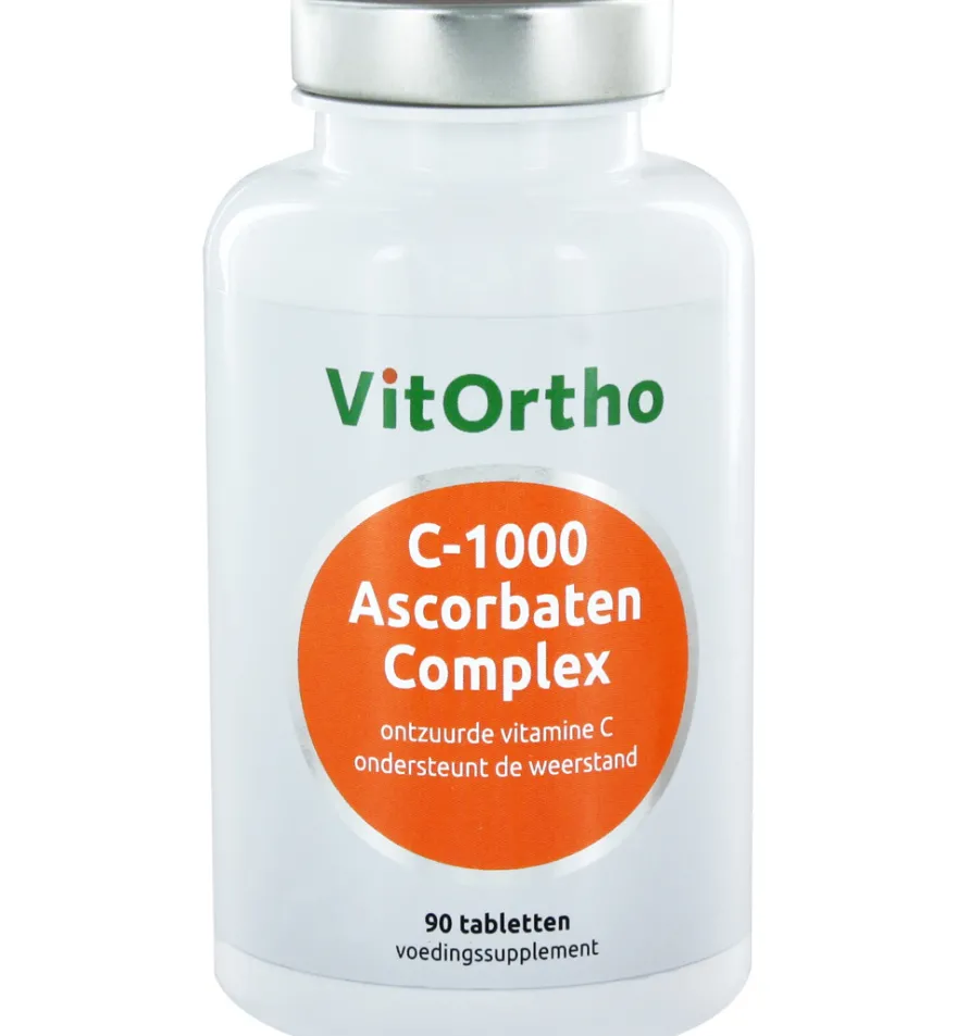 VitOrtho C-1000 Ascorbaten complex (90 tabletten)