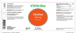 VitOrtho Choline 400mg (90 vage capsules)