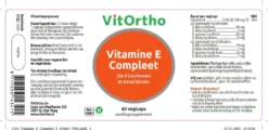 VitOrtho Vitamine E Compleet (60 vega capsules)