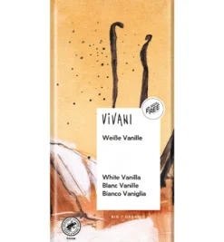 Vivani Chocolade Wit Vanille Bio (80 gr)