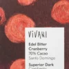 Vivani Chocolate Bar Superior Dark Cranberry 70% Cacao (80 gr)