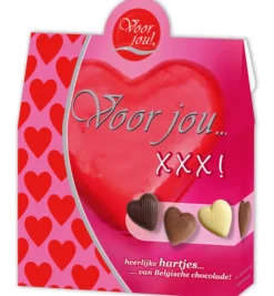 Voor Jou! Cadeau doos hartjes XXX (100 gr)