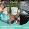Waterwipes On The Go Doekjes – Plasticvrij – Gevoelige Huid (8 x 28 stuks)