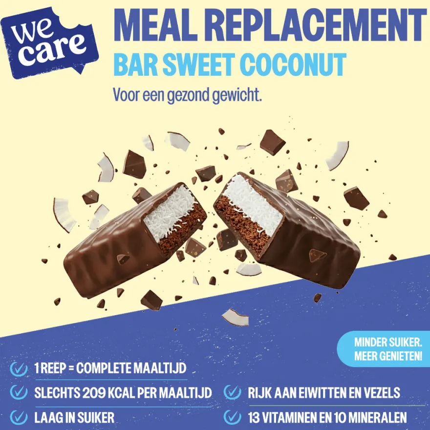 WeCare Bars Sweet Coconut (2 stuks)