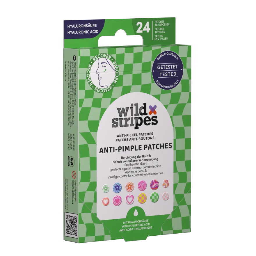Wild Stripes Anti-pimple Patches Groovy Protect (24 stuks)