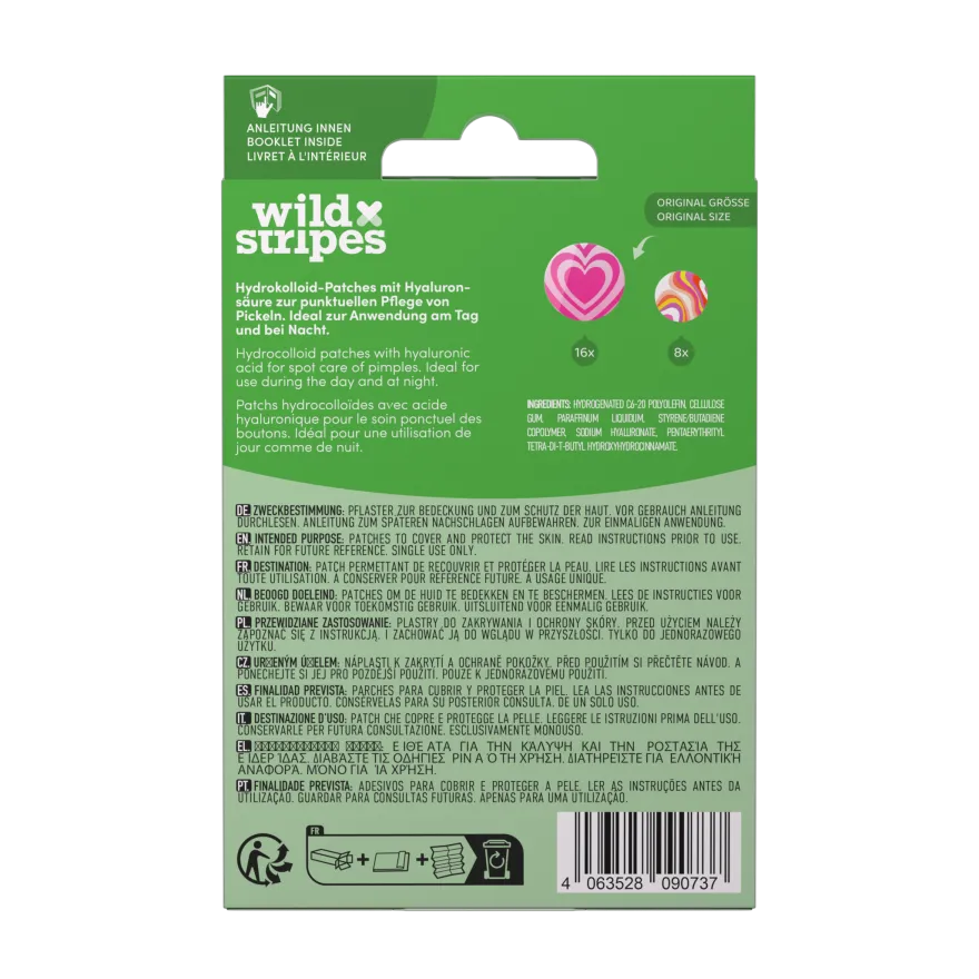 Wild Stripes Anti-pimple Patches Groovy Protect (24 stuks)
