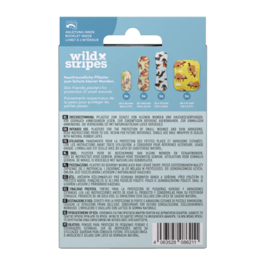 Wild Stripes Pleister Animal Fun Kids (20 stuks)